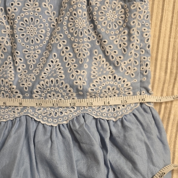 Elie Tahari Sky Blue and White Lace Maxi Dress - Picture 15 of 15